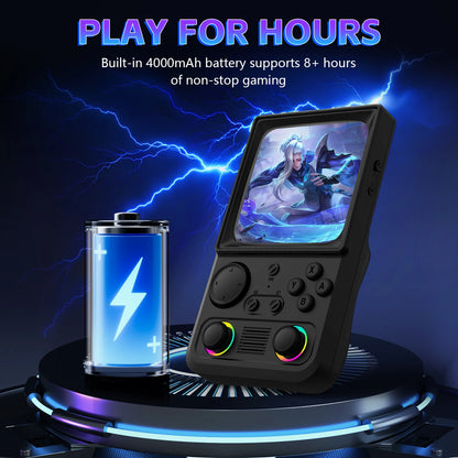 AISLPC RG40 MAX Retro Handheld Game Console - Hall Effect Joysticks, 22000+ Games, 4.0" IPS, EmuELEC, Wi-Fi, 64/128GB