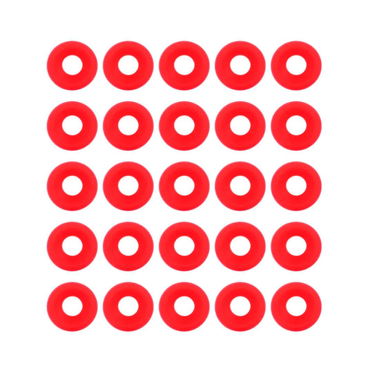 25-Pack Red Silicone Gaskets for Swing Flip-Top Bottles - Replacement Beer Bottle Seals