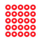 25-Pack Red Silicone Gaskets for Swing Flip-Top Bottles - Replacement Beer Bottle Seals