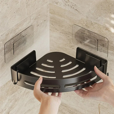 Adhesive Bathroom Shelf Shower Caddy No-Drill Corner Towel Holder Floating Storage Organizer (1/2/3 Pack)