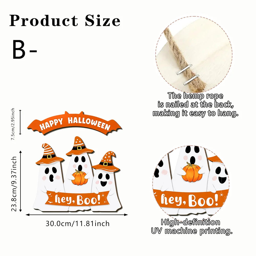 White Ghost Halloween Decoration - 5 Coded Design Options