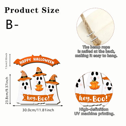 White Ghost Halloween Decoration - 5 Coded Design Options