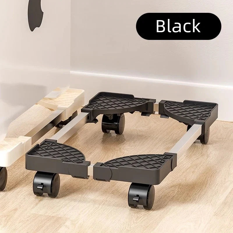 Double Layer Computer Tower Stand Mobile Base with Universal Wheels Simple Storage Heightening Case Support Bracket PC CPU Stand