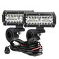 4in (102mm) & 7in (178mm) LED Work Light Bar 12-24V Combo Spot Flood Fog Lamp for 4x4 Truck ATV UTV Off-Road