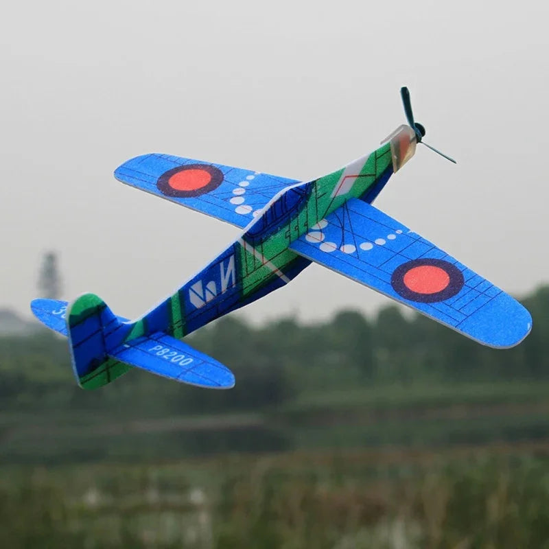 Foam Hand-Throw Glider Airplane Kids Party Favors & Outdoor Toy 7.5 in (19 cm)
