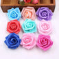 10/20/50Pcs Artificial Foam Rose Flowers PE Fake Flower for Home Room Dceor Wedding Party Halloween Thanksgiving Christmas Decor