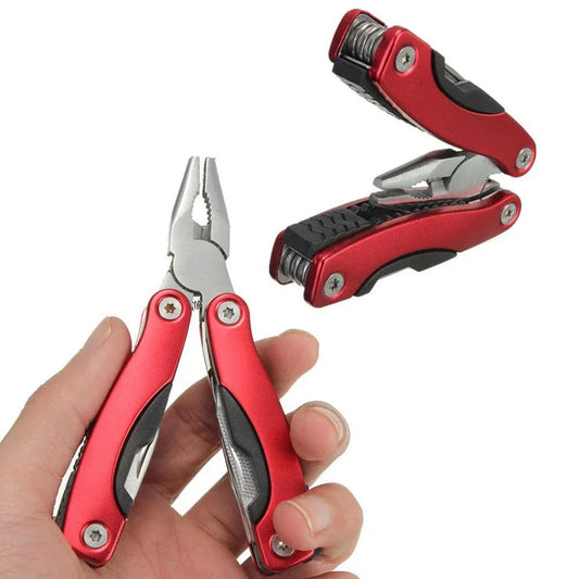 9-in-1 Stainless Steel Multi-Tool Pliers – Portable Camping & Survival Tool