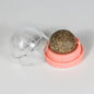 Catnip Wall Stick-On Spin Ball Toy for Cats — Adhesive Cat Grass Treat for Play & Dental Care