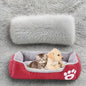 Large Plush Pet House Bed — Deep Sleeping Calming Dog & Cat Cushion for Puppies and Small Breeds (Chihuahua)