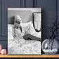 Modern Luxury Fashion Black White Art Heels Champagne Retro Poster Sticky Wall Art Printing Waterproof Home Living Bed Room Bar