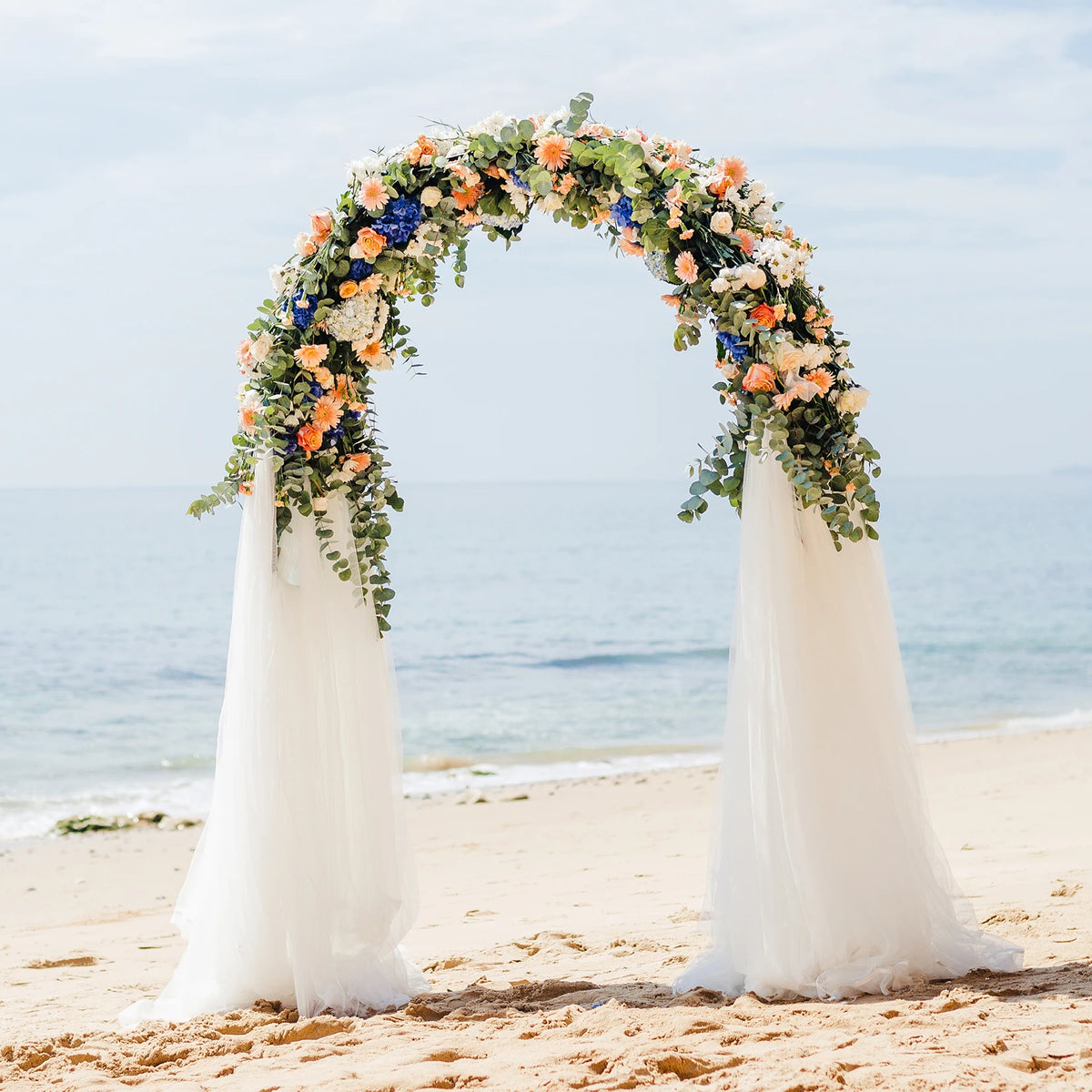 White Metal Wedding Balloon Arch Backdrop Stand