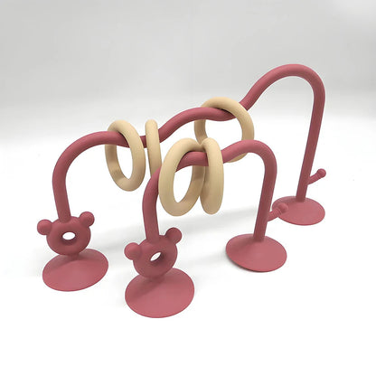 Silicone Desktop Bead Wrap Baby Learning Toy