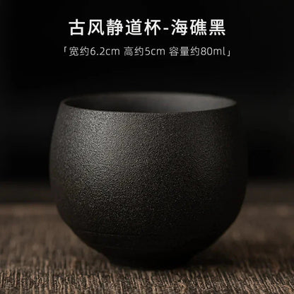 Japanese Handmade Ceramic Tea Cup | Antique Kung Fu Tea Set
