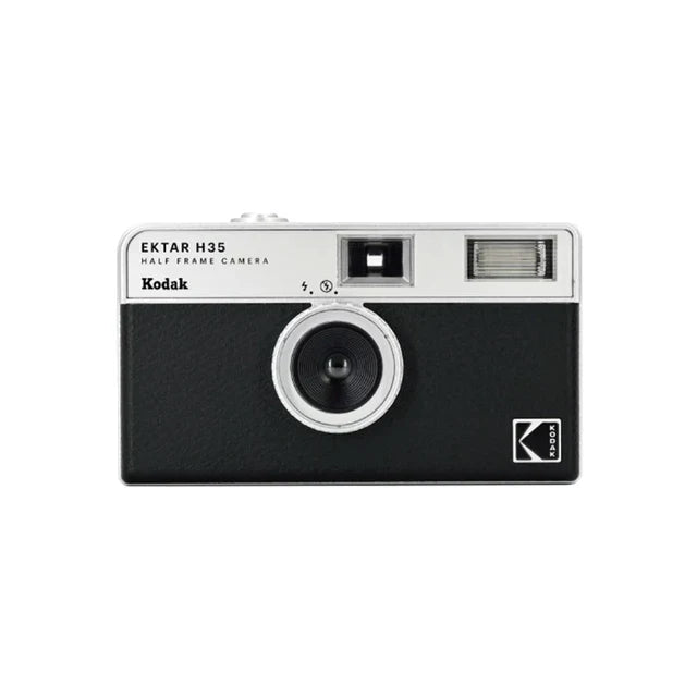 Half-Frame 35mm Film Camera with Built-In Flash – Pocket Compact Film Camera, 2x Exposures, 4 Colors
