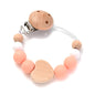 Baby Pacifier Chain Clip Silicone Teether Beads Soother Toy
