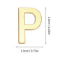 1Pcs Metal Self Adhesive House Number English Alphabet Letters for Apartment Room Door Plate Table Mailbox Number Stickers 3*2cm