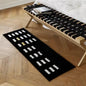 VIKAMA Minimalist Black And White Bedside Rug For Bedrooms And Living Rooms Soft And Comfortable Plush Home Decor Rug
