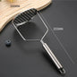 Stainless Steel Potato Masher and Vegetable Ricer Manual Handheld Food Crusher Durable Kitchen Gadget