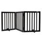 Freestanding Wood Pet Gate — Foldable 3-Panel Expandable Dog Barrier, 60 in (153 cm)