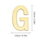 1Pcs Metal Self Adhesive House Number English Alphabet Letters for Apartment Room Door Plate Table Mailbox Number Stickers 3*2cm