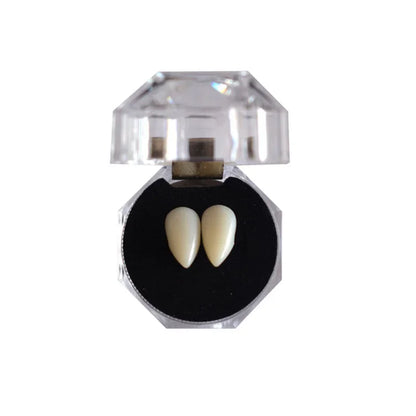Vampire Costume Fangs, White Resin 1.7cm Pair