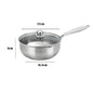 Stainless Steel Frying Pan Steak Cooking Honeycomb Non-Stick Pan Flat Bottom Wok Induction Cooker Universal Kitchen Cookware Pan