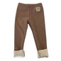 Korean-Style Autumn Winter Footed Leggings for Kids – Warm Polyester Unisex Baby/Toddler Sizes 80–130 (31.5–51.2 in)