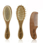 Personalized Wooden Baby Brush – Custom Name Wool Comb for Kids