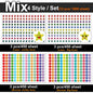 450-3000 Sheet Happy Face Stars Reward Sign Stickers Pack DIY Skateboard Suitcase Stationery Decals Decor Phone Laptop Gift Toys