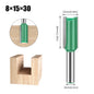 Tungsten Carbide Router Bit 3-20mm (0.12-0.79 in) Diameter, 8mm (0.315 in) Shank, Single/Double Flute Straight Bit for Woodworking