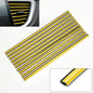 10-Pack Car Air Vent Trim Strips 20cm (7.87 in) PVC Decorative Air Outlet Moulding for Interior Car