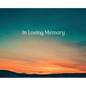 Condolence book for funeral landscape (Hardcover): Memory book, comments book, condolence book for funeral, remembrance, celebration of life, in lovin - Hardcover