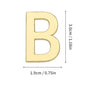 1Pcs Metal Self Adhesive House Number English Alphabet Letters for Apartment Room Door Plate Table Mailbox Number Stickers 3*2cm