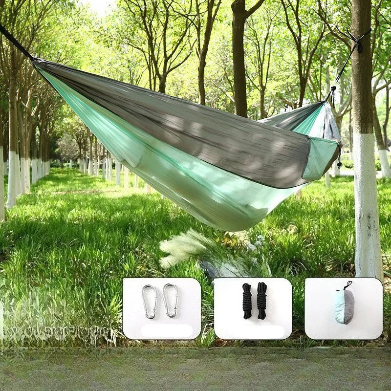 Camping Hammock Lightweight, Portable Hammocks Parachute Hammock with