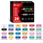 Acrylic Paint Brush Marker Set – Soft Brush Tip with Automatic Ink Control | Paint Pens for Wood, Stone, Glass, Canvas & Fabric