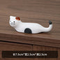 Japanese Style Underglaze Ceramic Cute Cat Chopstick Holder Chopstick Pillow Chopstick Rest Tableware Spoon Bracket