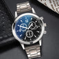 Men's Business Quartz Watch 40mm Stainless Steel Band with Bracelet (1 or 2-Pack)