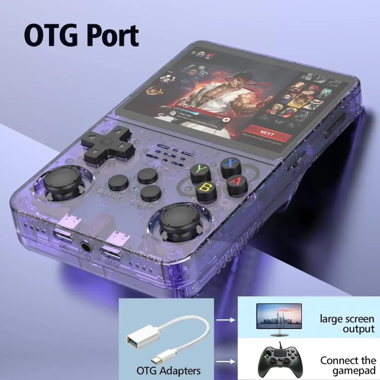 Retro Handheld Game Console 3.5-Inch (8.9 cm) IPS 640x480 — 3200mAh Portable Pocket Gamer with Dual Joysticks, Bluetooth & USB-C, 15,000+ Classic Games