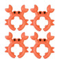 Silicone Crab Spatula Holder Pot Clip — Heat-Resistant Spoon Rest & Overflow Guard (1/2/4/6-Pack)