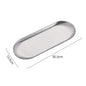 Nordic Stainless Steel Rectangular Dessert & Snack Serving Tray for Coffee Shops and Home