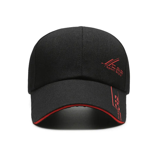 Unisex Long-Brim Sun Baseball Cap – Summer Fishing & Outdoor Shade Hat