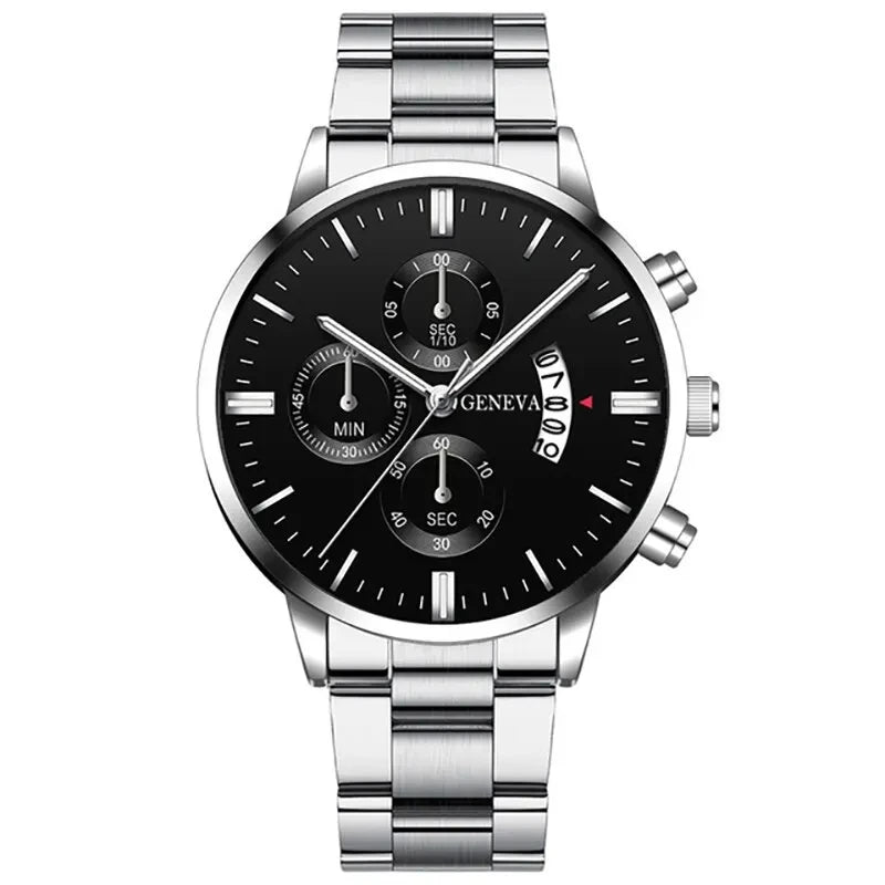 Women's Fashion Round Quartz Bracelet Watch - 41mm Numberless Dial, 220mm (8.66in) Band
