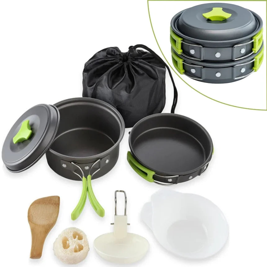 Camping Cookware Set Backpacker's Cooking Set: Portable, Durable