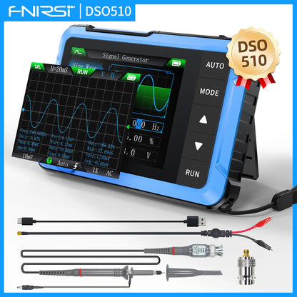 FNIRSI DSO152, DSO153 and DSO510 Handheld Digital Oscilloscope - Portable Mini Oscilloscope for Electronics Repair and Testing