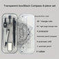 8-Piece Geometry Drawing Set for School — Compass, Mechanical Pencil, Protractor, Ruler & Tripod with Storage Case