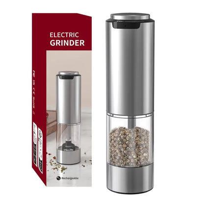 Automatic USB Rechargeable Salt & Pepper Grinder – Adjustable Ceramic Spice Mill (1 or 2-Pack)