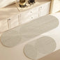 VIKAMA1/2PCS Japanese Simple Wind Diatom Mud Mat Absorbent Quick Drying Long Kitchen Mat Toilet Bathroom Non-Slip Foot Mat
