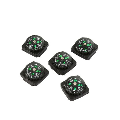 Mini Button Compass for Watch Strap – Portable Survival Navigation for Hiking & Camping (5 or 10-Pack)