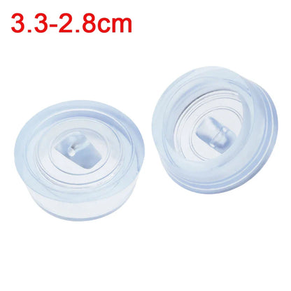 Universal Rubber Sink & Bathtub Drain Stopper Plug — Leakproof Floor Drain Strainer, White