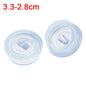 Universal Rubber Sink & Bathtub Drain Stopper Plug — Leakproof Floor Drain Strainer, White